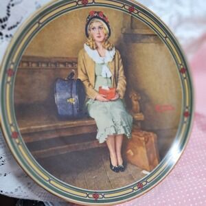Norman Rockwell‎ "A Young Girl's Dream" Collector Plate 1985 First Issue